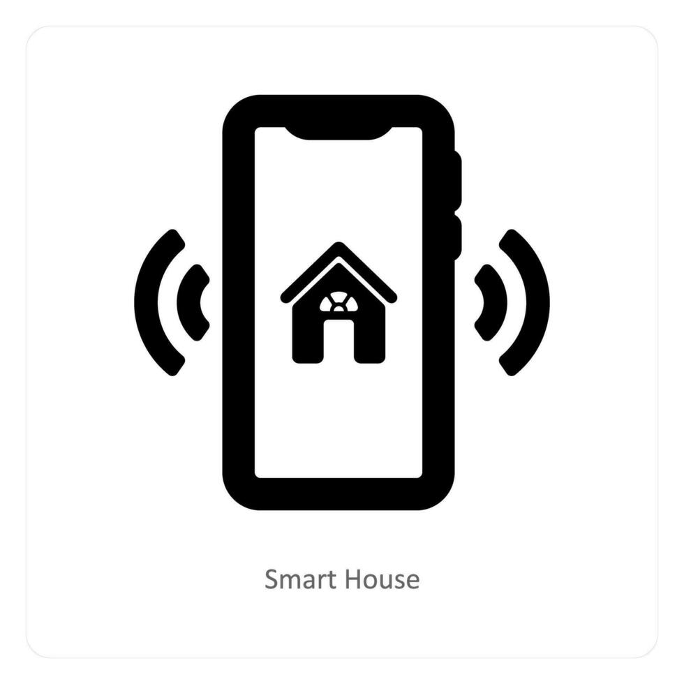 slim huis en huis icoon concept vector