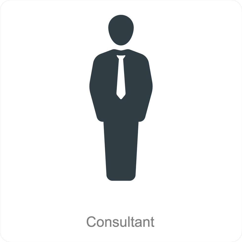 consultant en raadplegen icoon concept vector