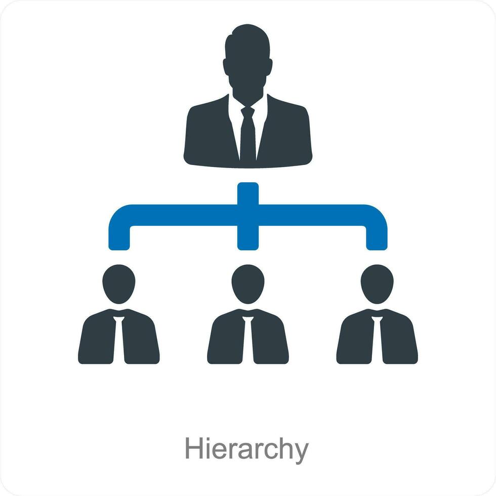hiërarchie en organisatie icoon concept vector