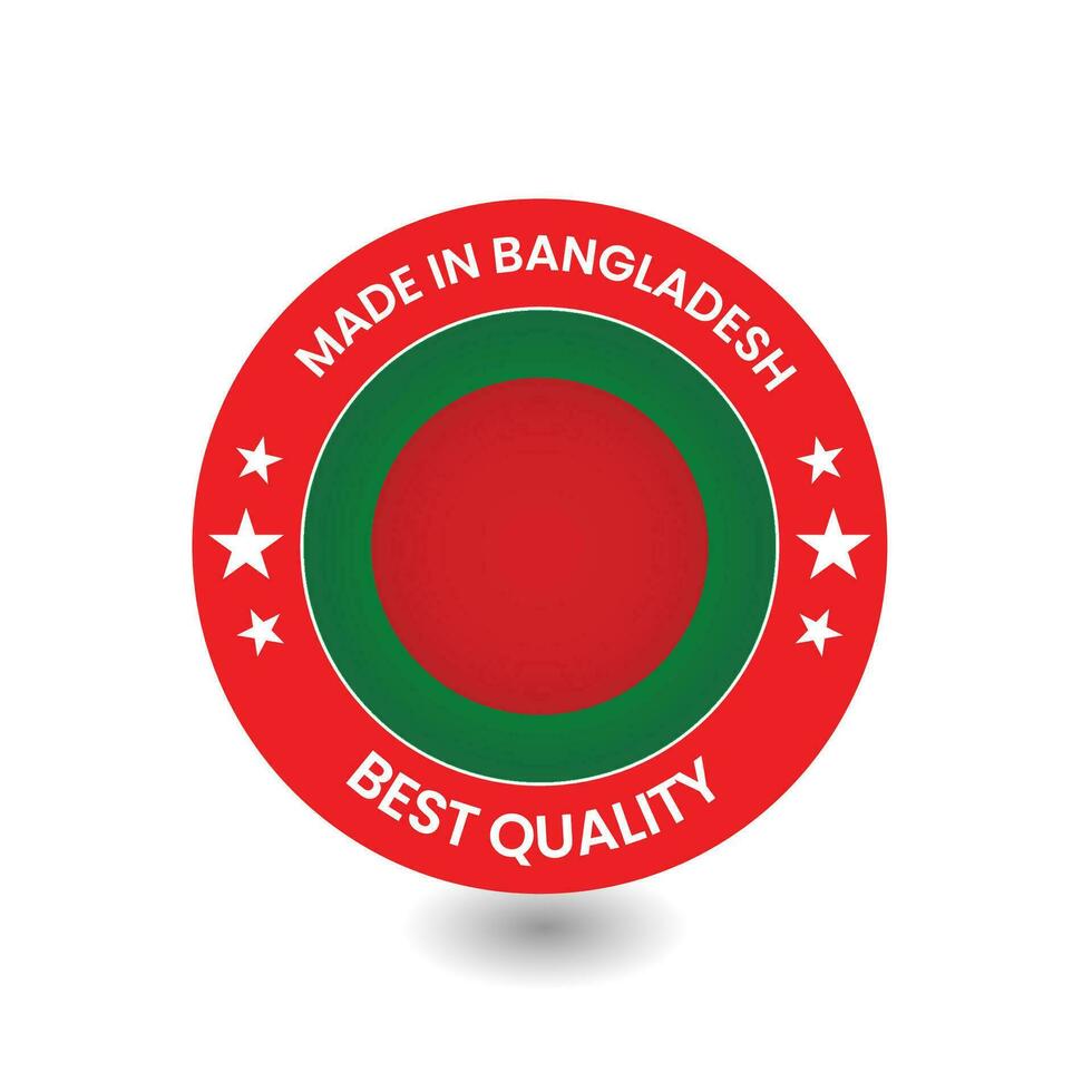 gemaakt in Bangladesh 3d kenteken. insigne logo gemaakt van gemaakt in Bangladesh vector