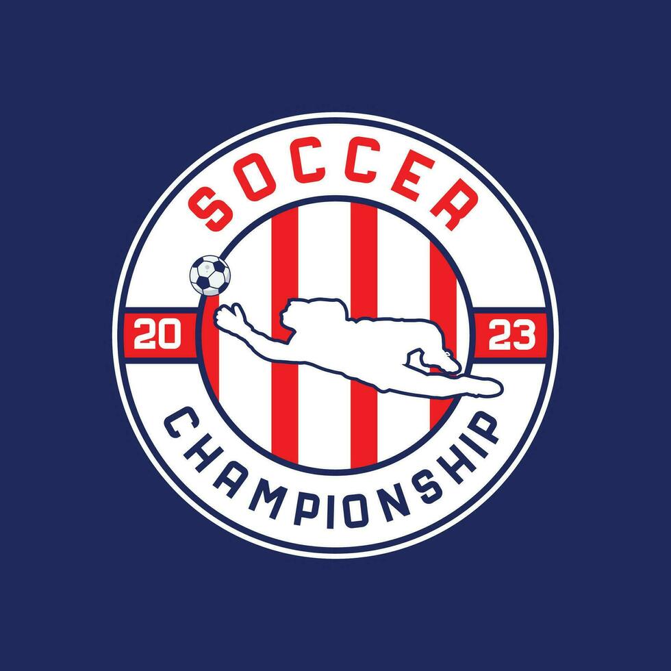 voetbal kampioenschap logo ontwerp en embleem sjabloon, Amerikaans voetbal logo, liga vector