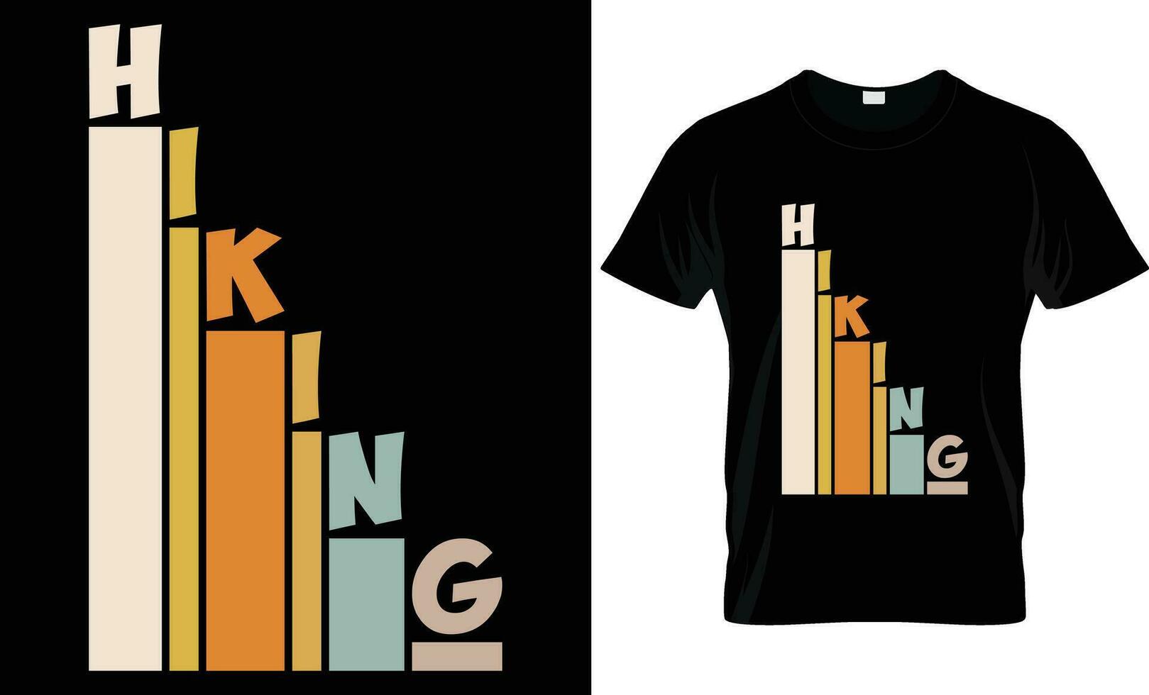 wandelen t-shirt ontwerp vector