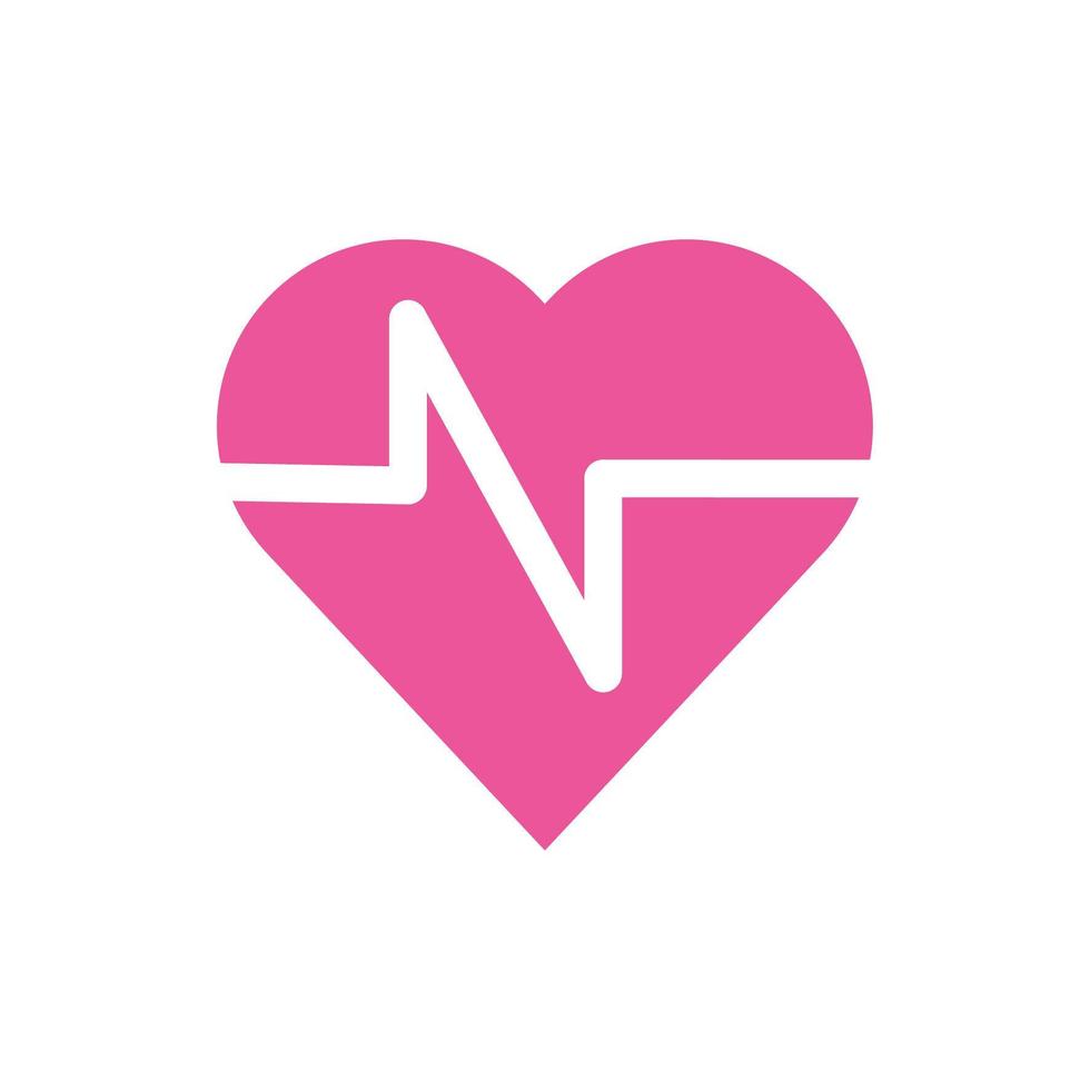 hart cardio pulse geïsoleerde pictogram vector