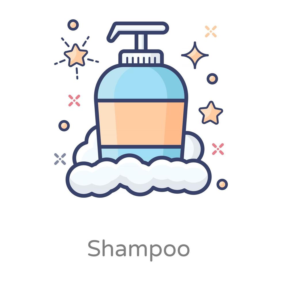 shampoo trendy design vector