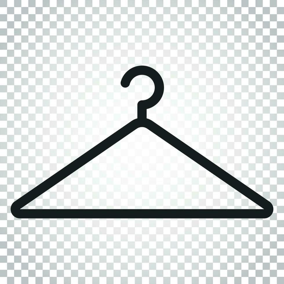hanger vector icoon. garderobe hander vlak illustratie. gemakkelijk bedrijf concept pictogram Aan geïsoleerd achtergrond.