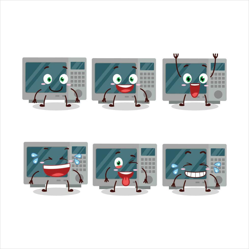tekenfilm karakter van oven met glimlach uitdrukking vector