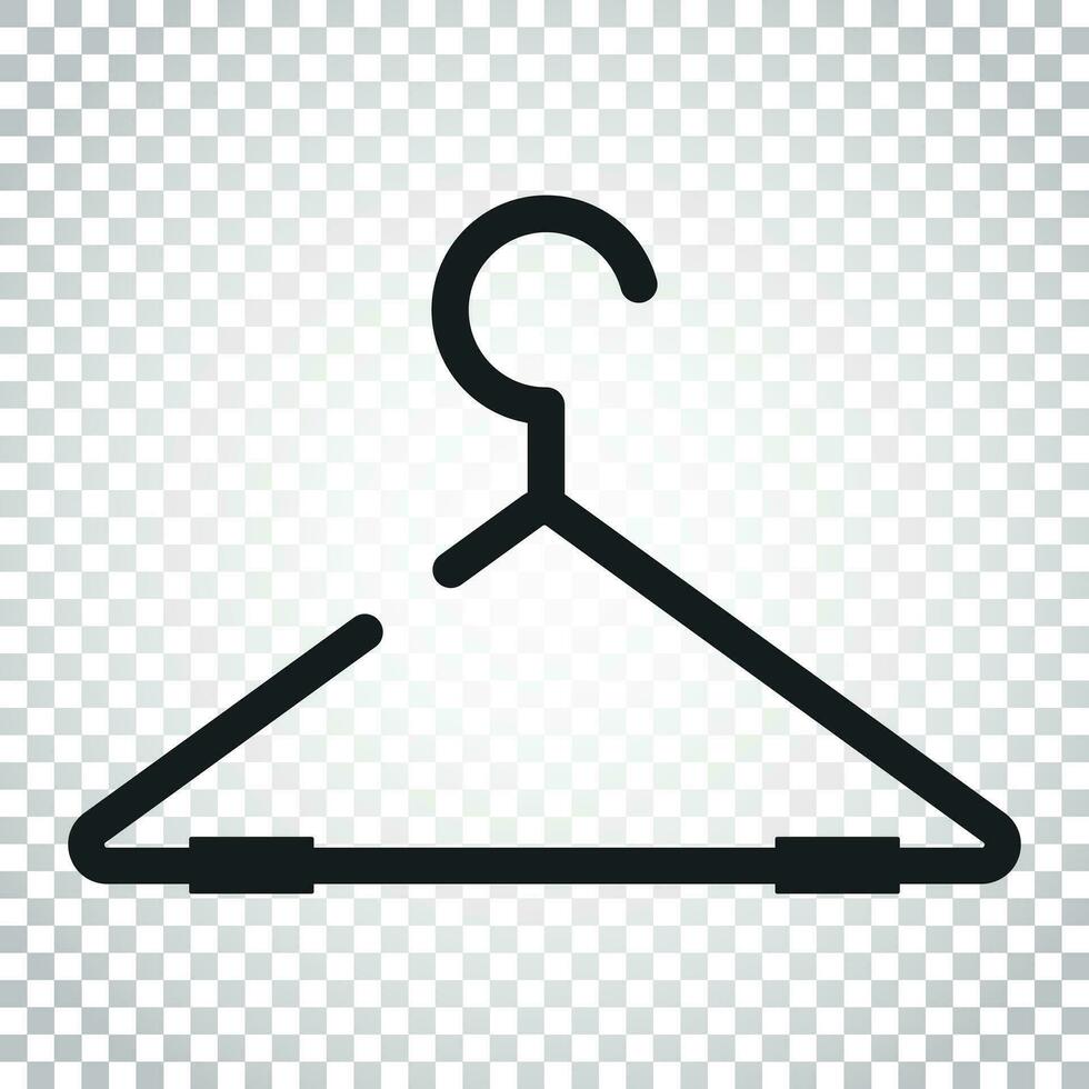 hanger vector icoon. garderobe hander vlak illustratie. gemakkelijk bedrijf concept pictogram Aan geïsoleerd achtergrond.