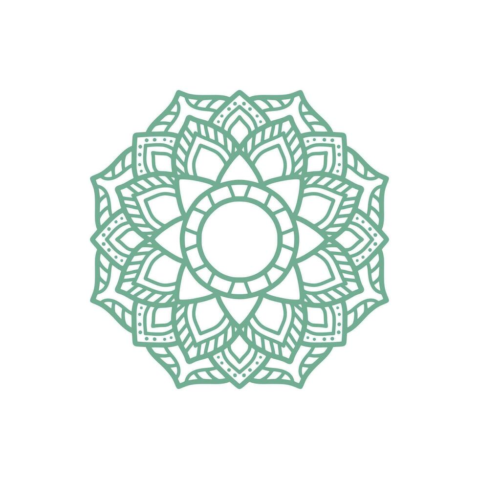 mandala logo sjabloon, circulaire patroon in het formulier van mandala. oosters patroon, vector illustratie. Islam, Arabisch, Indisch, Turks, Pakistan, Chinese, poef motieven