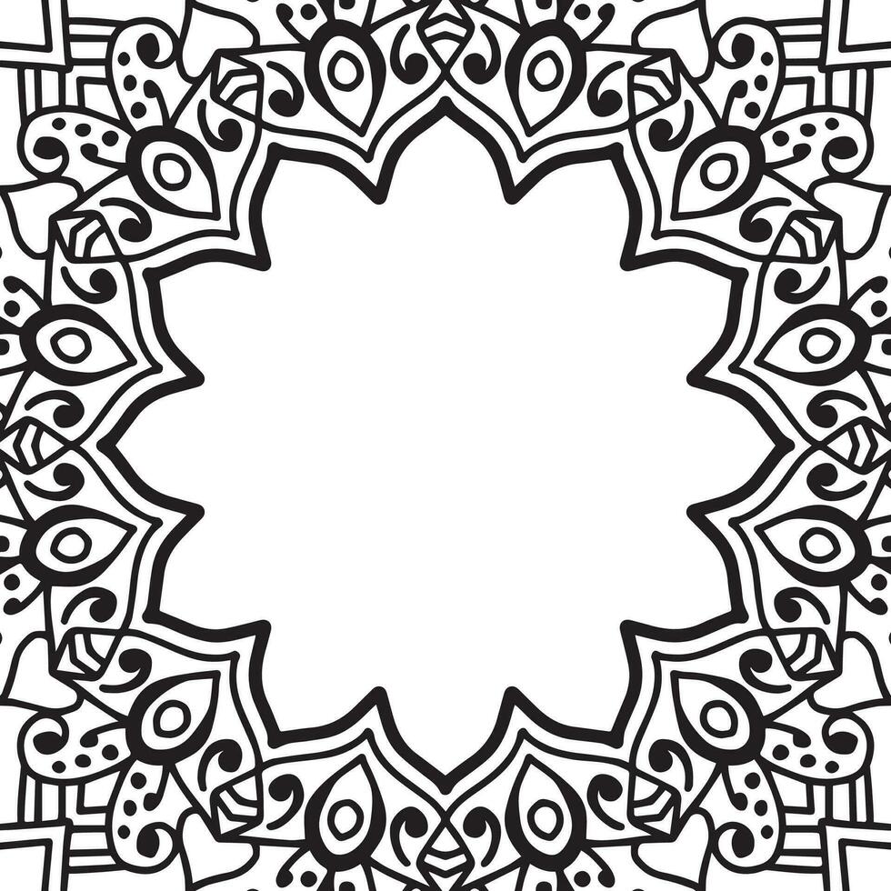 mandala achtergrond kader ontwerp vector