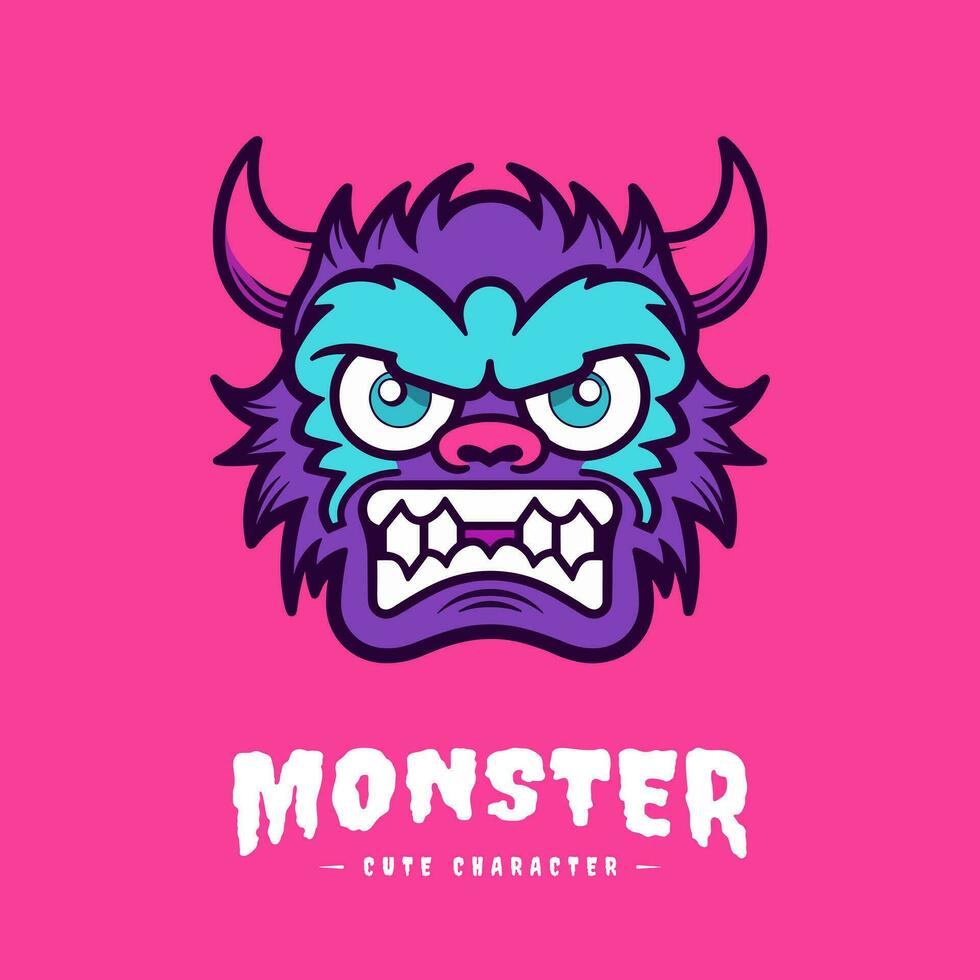 aanbiddelijk en kawaii monster illustratie, perfect voor toevoegen een tintje van schattigheid naar uw ontwerpen vector