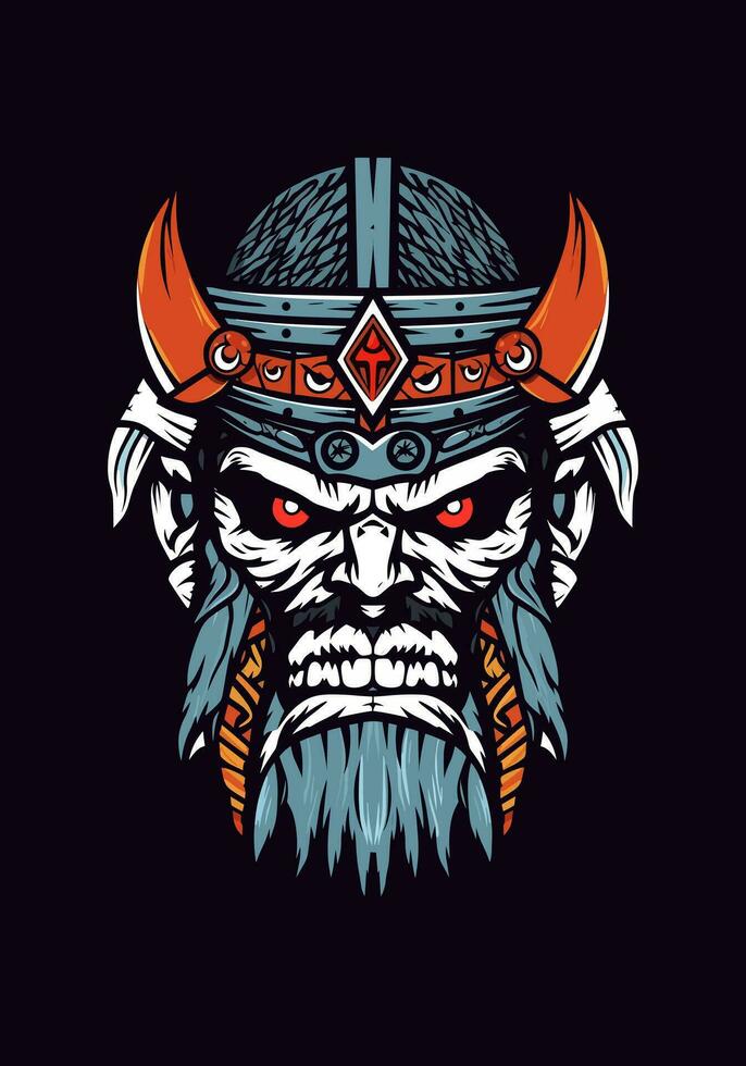 zombie viking krijger illustratie vector