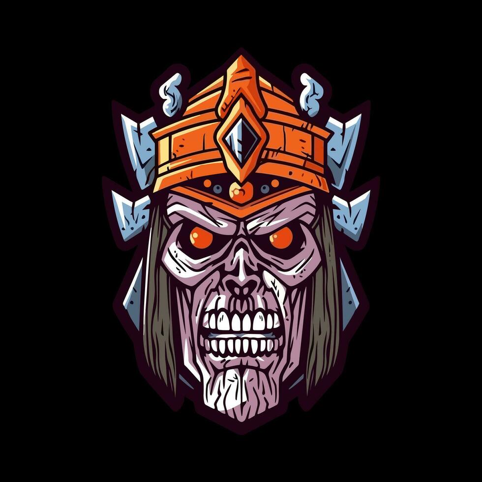 zombie viking krijger illustratie vector