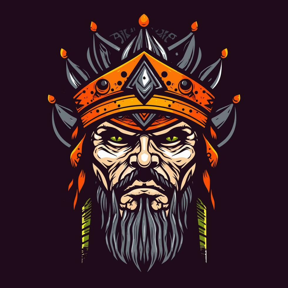 zombie viking krijger illustratie vector