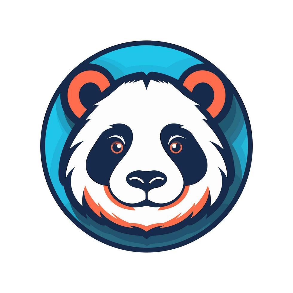 panda mascotte logo vector klem kunst illustratie