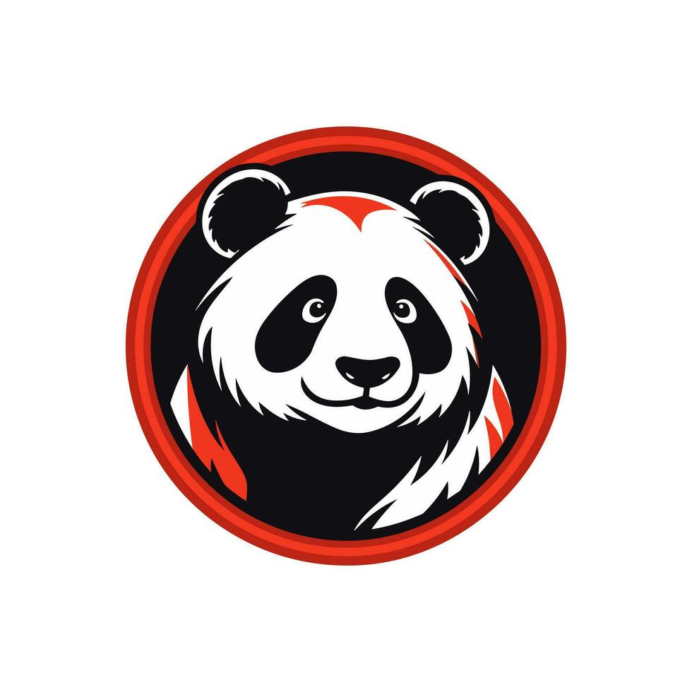 panda mascotte logo vector klem kunst illustratie