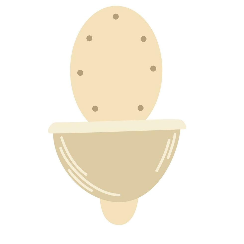 toilet schaal. badkamer, interieur item. vector illustratie geïsoleerd Aan wit achtergrond