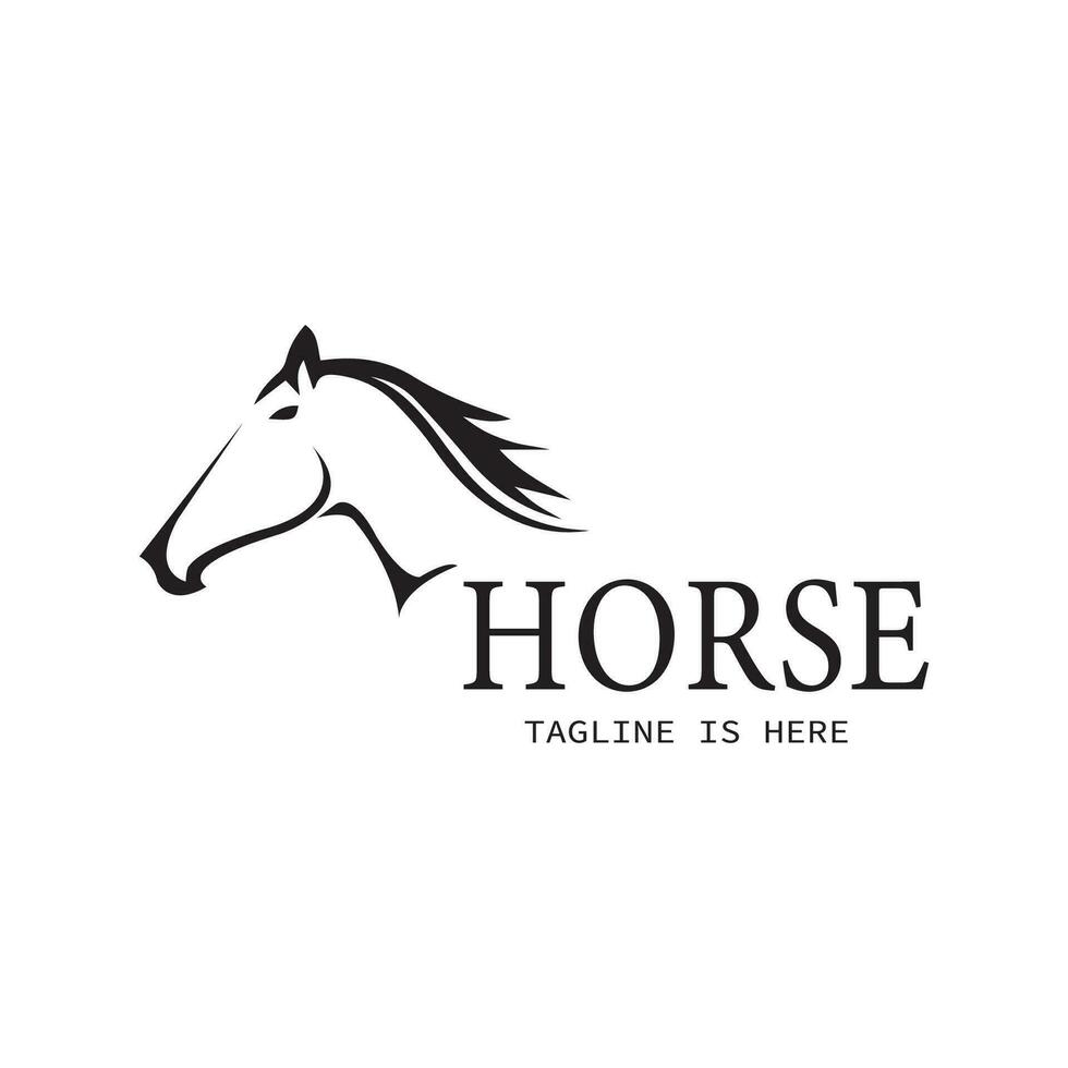 snel paard logo ontwerp vector, creatief ontwerp, sjabloon, illustratie vector