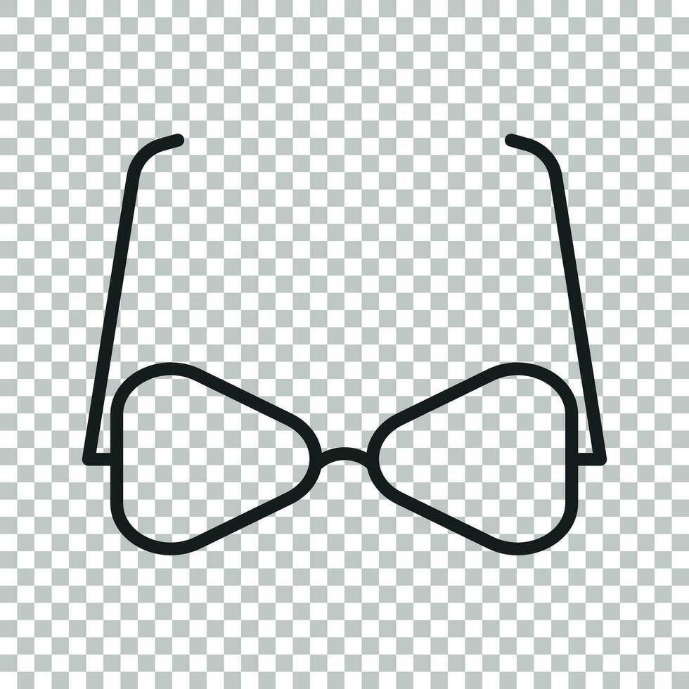 zonnebril vector icoon. eyewear vlak illustratie.