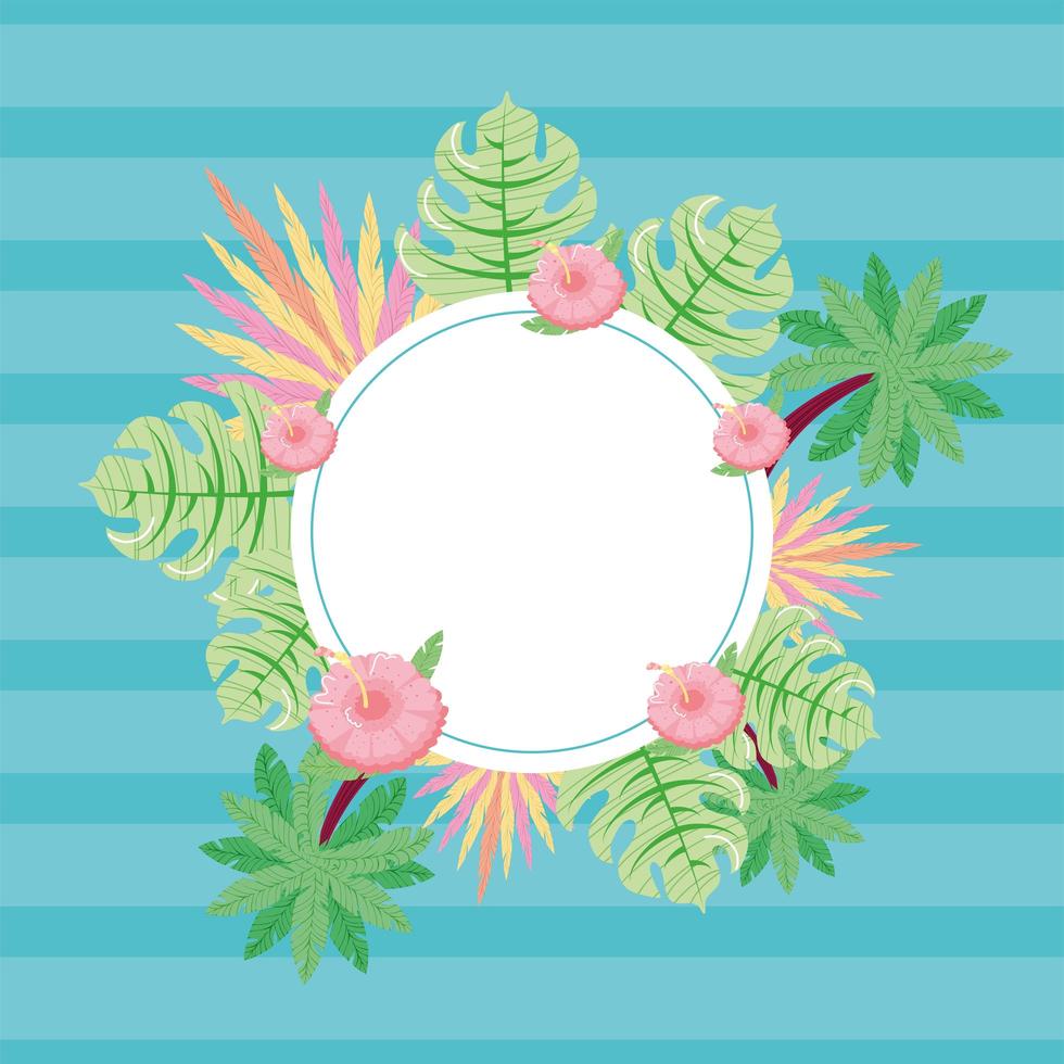 zomer tropische badge vector