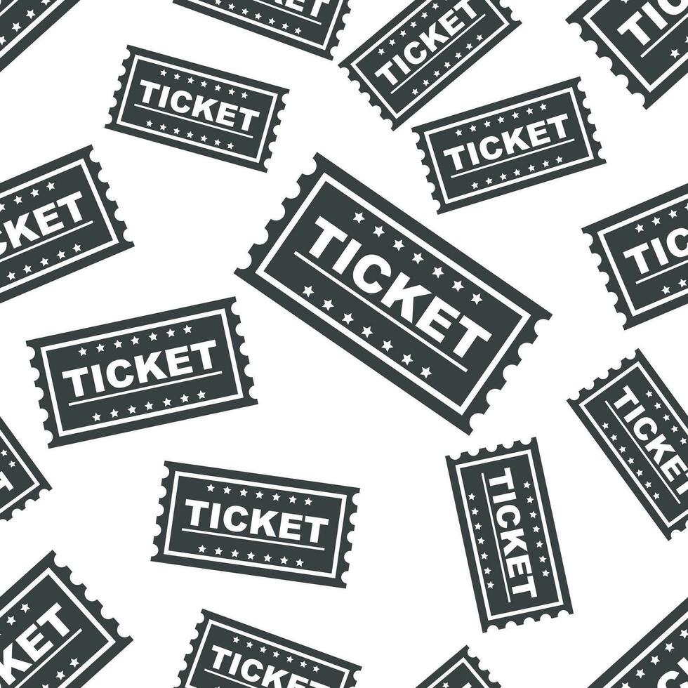 ticket naadloos patroon achtergrond icoon. vlak vector illustratie. ticket teken symbool patroon.