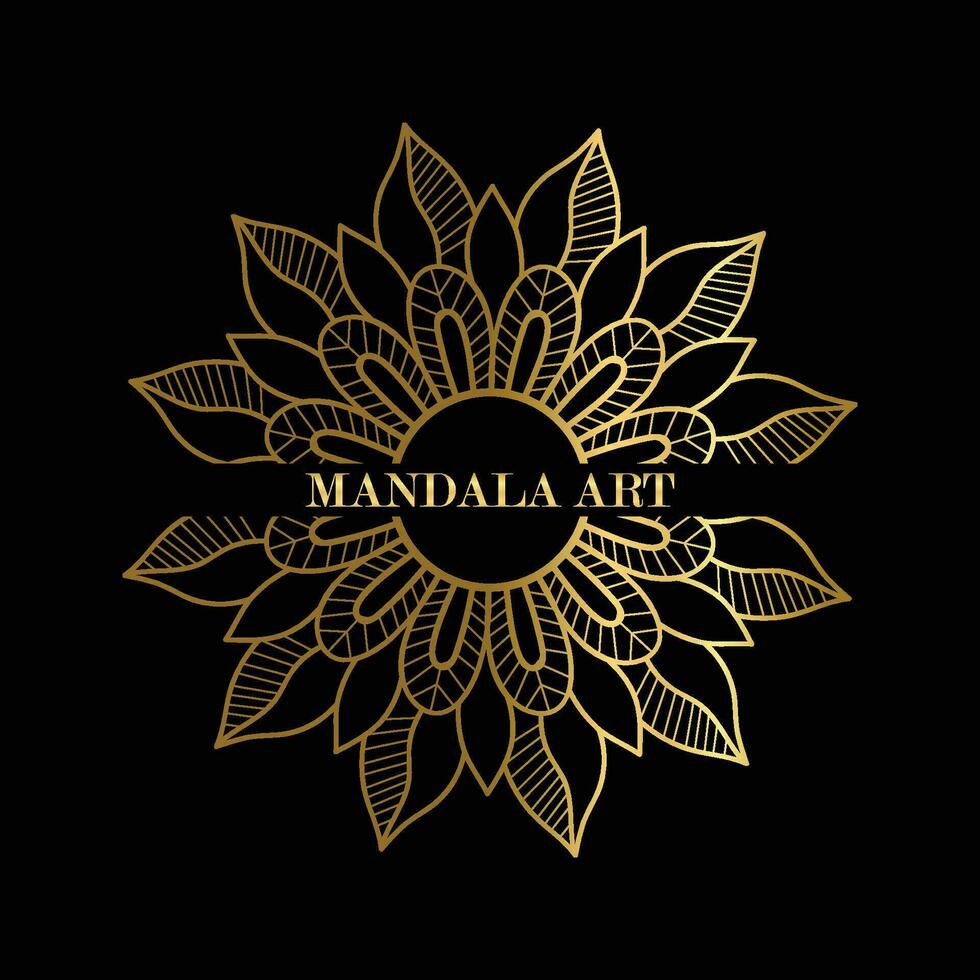 luxe mandala achtergrond met gouden arabesk patroon Arabisch Islamitisch oosten- stijl. Ramadan stijl decoratief mandala. mandala voor afdrukken, poster, omslag, brochure, folder, spandoek. vector