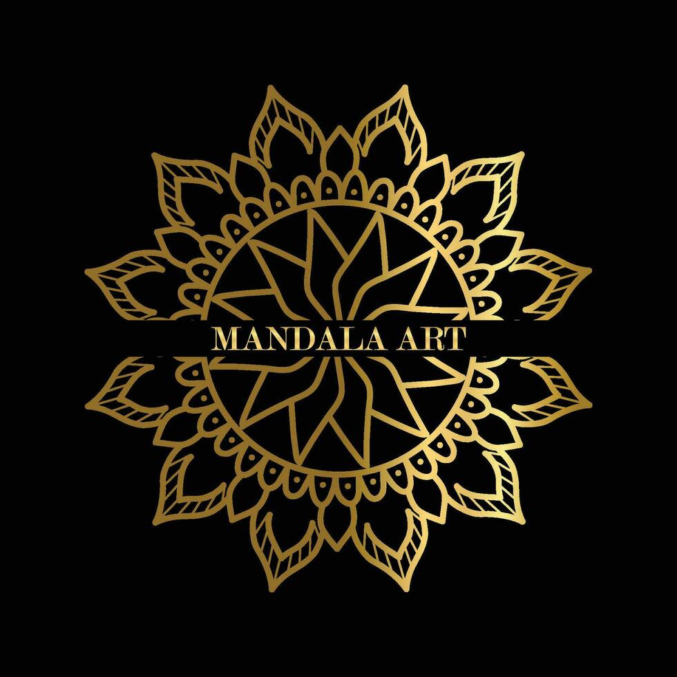 luxe mandala achtergrond met gouden arabesk patroon Arabisch Islamitisch oosten- stijl. Ramadan stijl decoratief mandala. mandala voor afdrukken, poster, omslag, brochure, folder, spandoek. vector