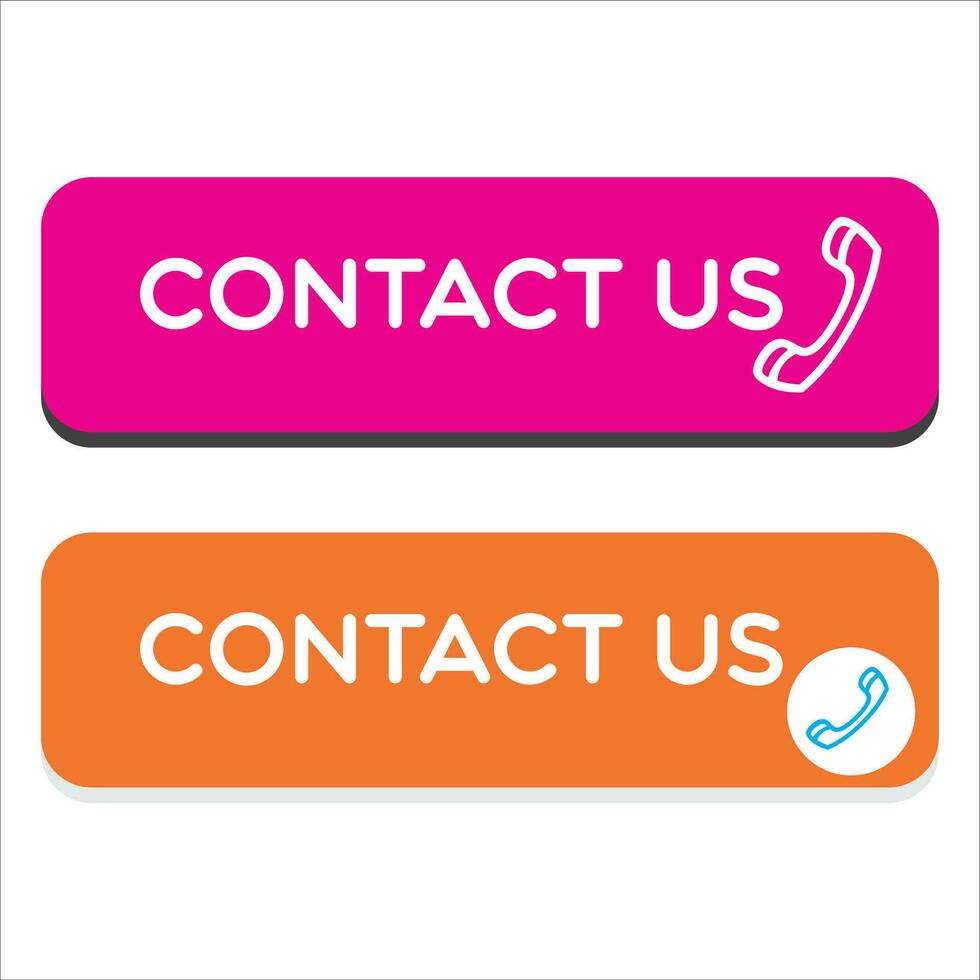 contact ons knop icoon vector illustratie