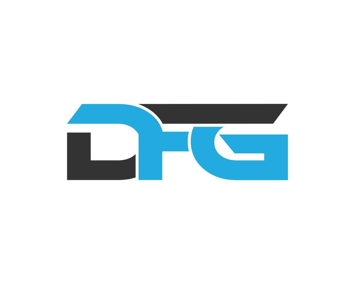 abstract dfg brief logo icoon ontwerp vector concept illustratie.