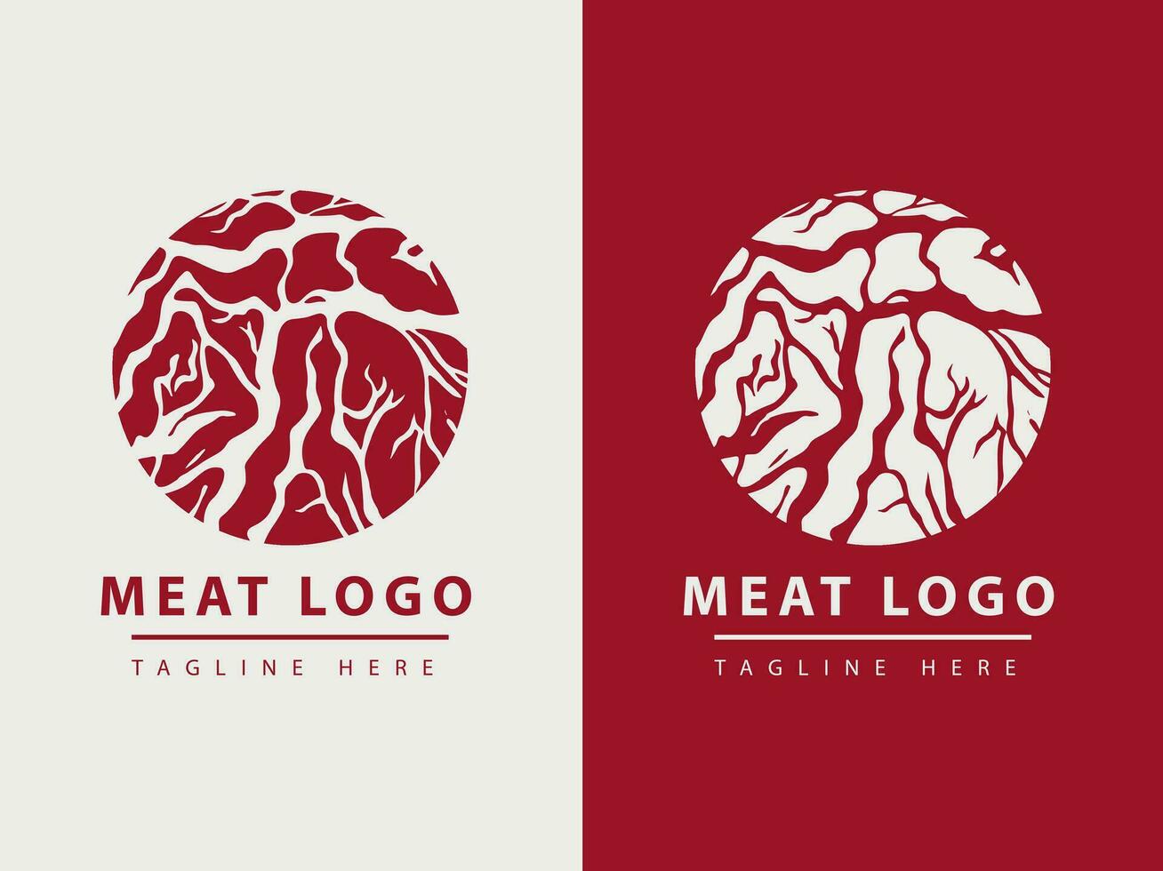 steak huis of vlees winkel logo ontwerp. vector illustratie.