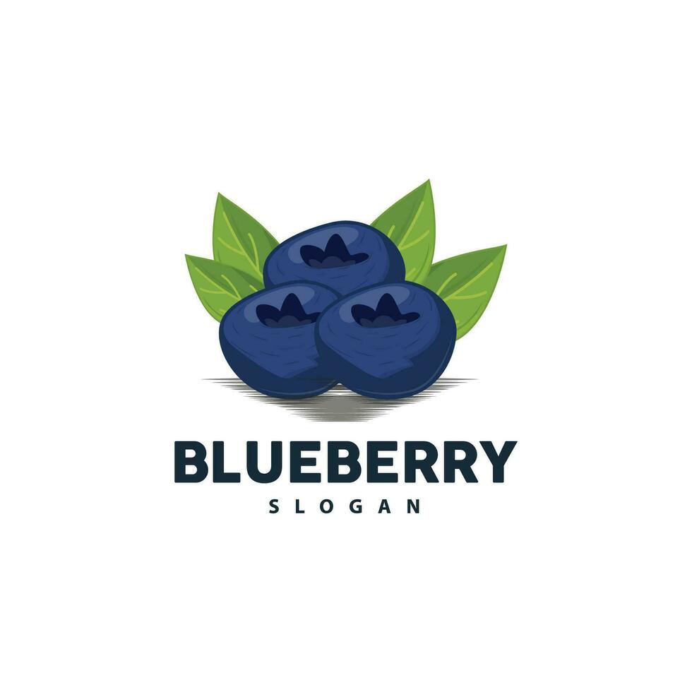 bosbes logo, tuin boerderij vers fruit vector, elegant gemakkelijk ontwerp, symbool illustratie sjabloon vector