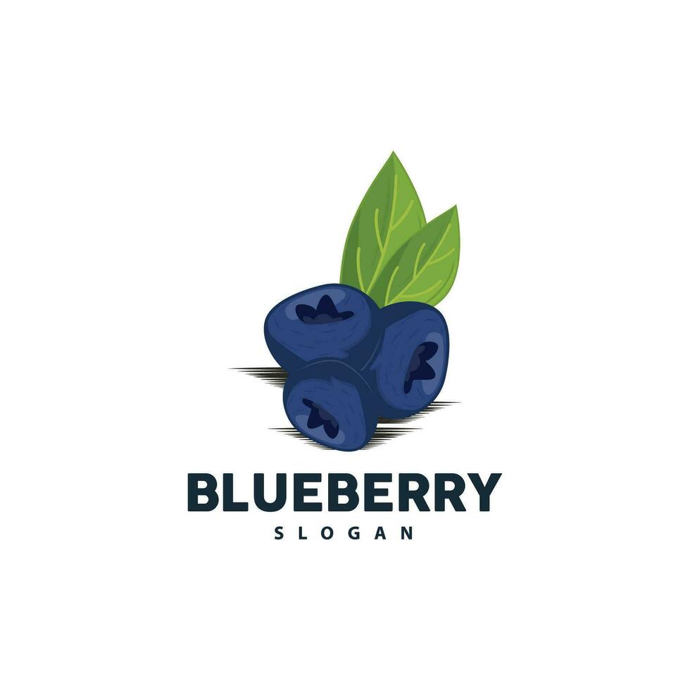 bosbes logo, tuin boerderij vers fruit vector, elegant gemakkelijk ontwerp, symbool illustratie sjabloon vector