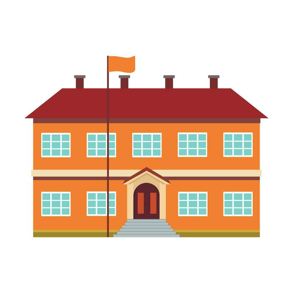 school- gebouw icoon. vector illustratie.