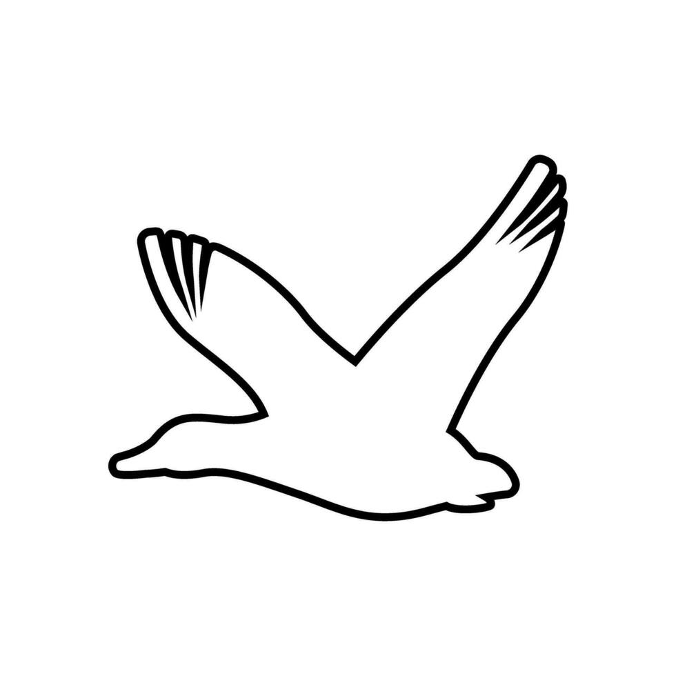 eend icoon vector. vogel illustratie teken. jacht- symbool. gans logo. vector