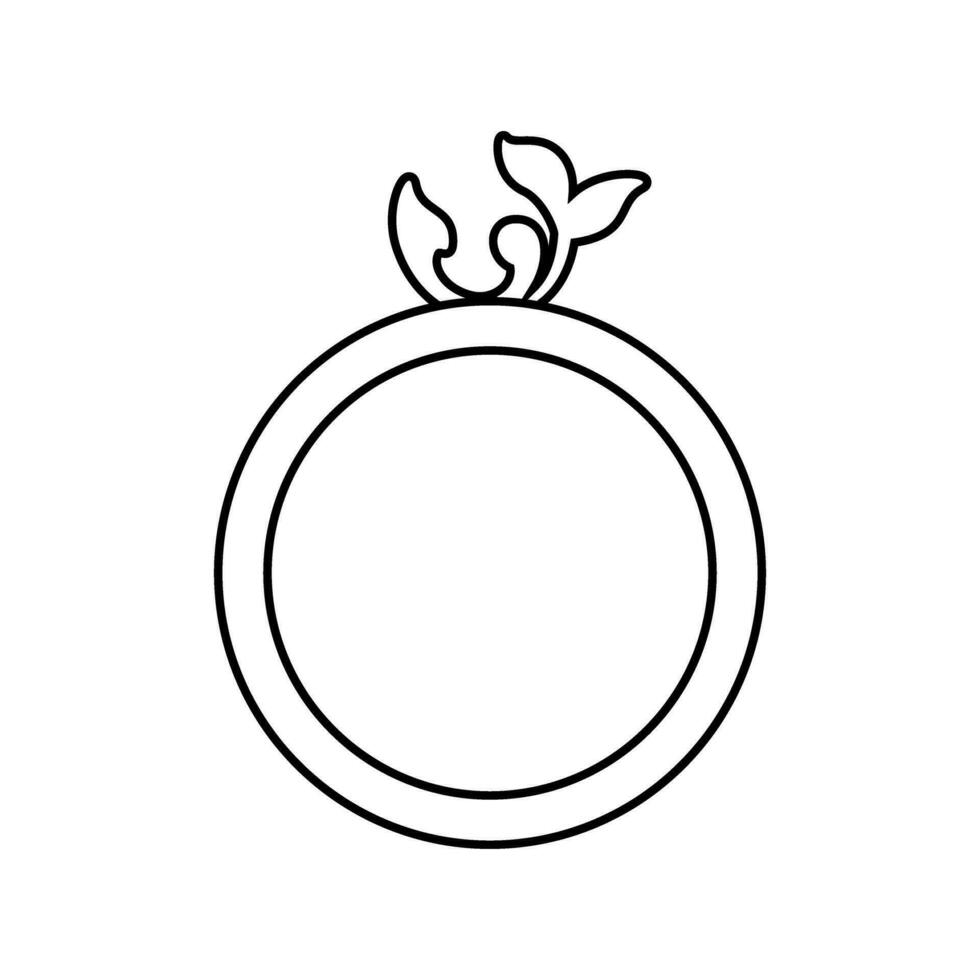 ring icoon vector. bruiloft illustratie teken. juweel symbool. edelsteen logo. vector
