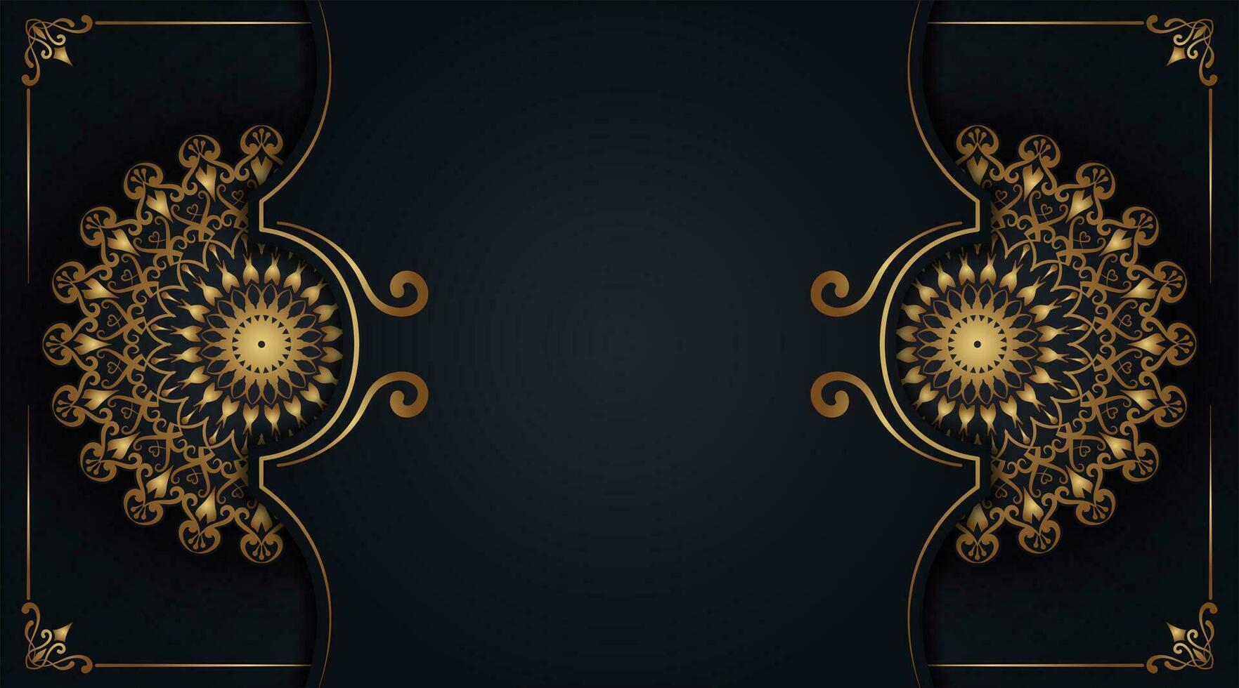 luxe achtergrond, met mandala ornament vector