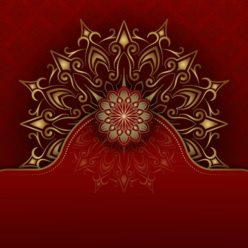 luxe achtergrond, met mandala ornament vector