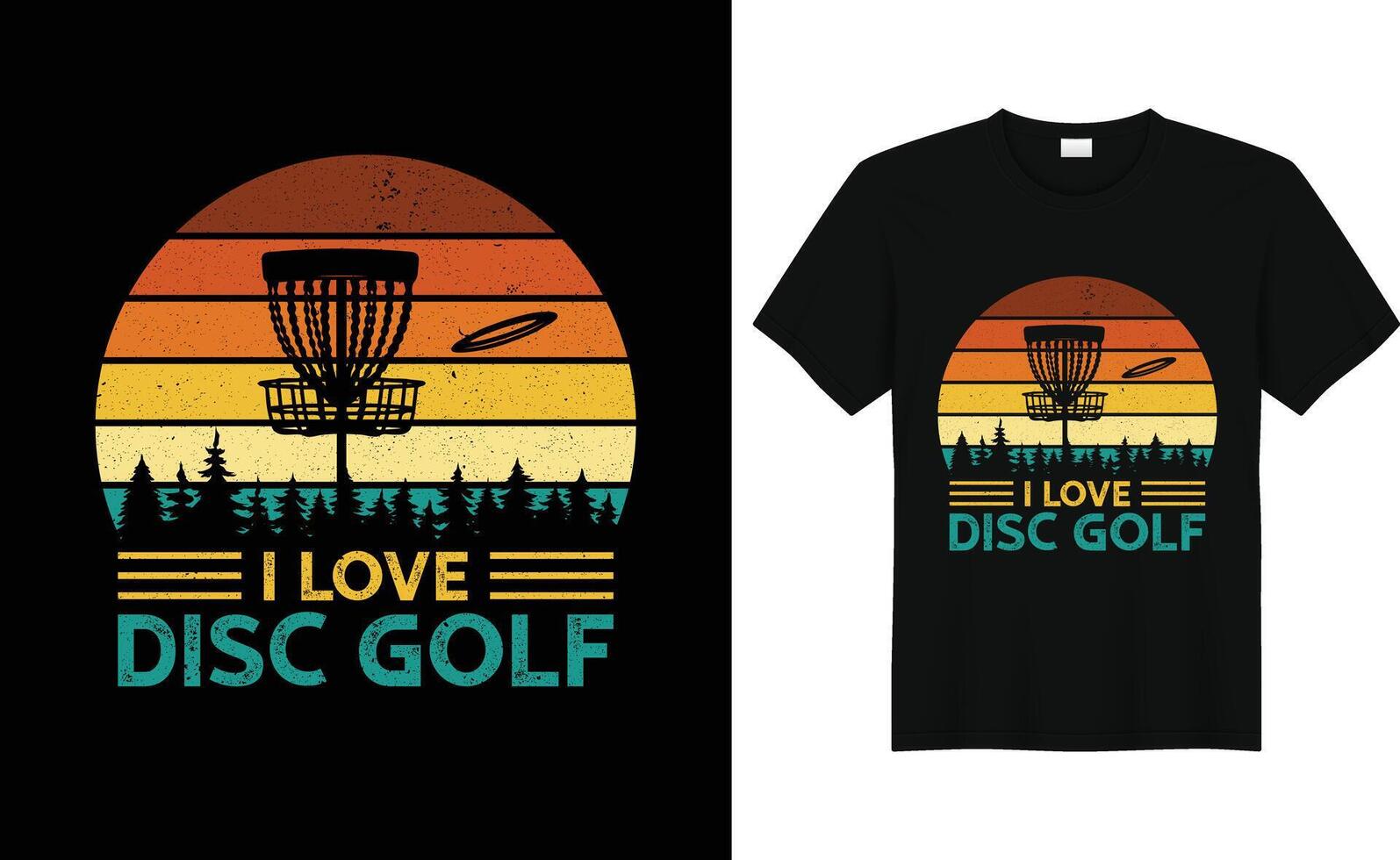 schijf golf vector t-shirt poster mok ontwerp vector