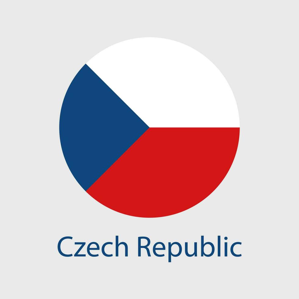 Tsjechisch vlag vector pictogrammen reeks van illustraties