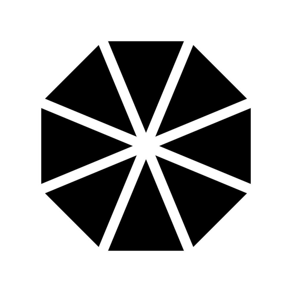 achthoek icoon vector symbool ontwerp illustratie