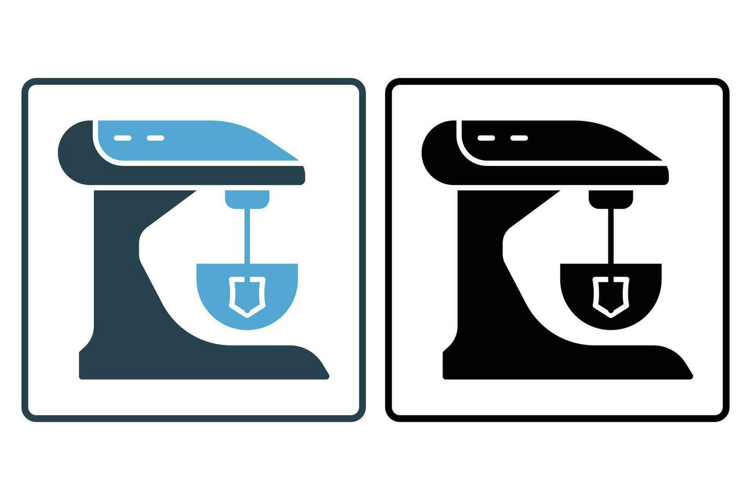 keuken menger icoon. icoon verwant naar elektronisch, huishouden huishoudelijke apparaten. solide icoon stijl ontwerp. gemakkelijk vector ontwerp bewerkbare