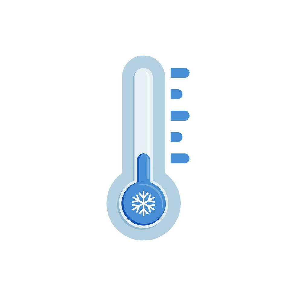 verkoudheid thermometer vector illustratie in vlak stijl ontwerp