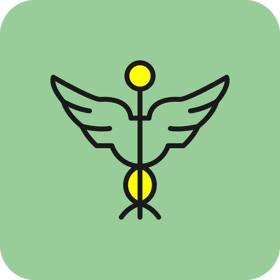 caduceus vector icoon ontwerp