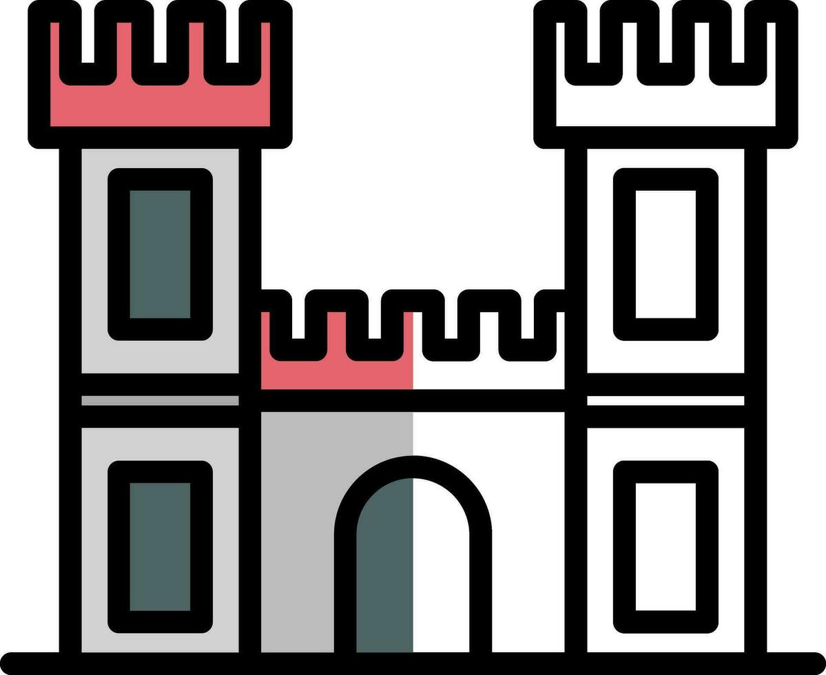 kasteel vector icoon ontwerp