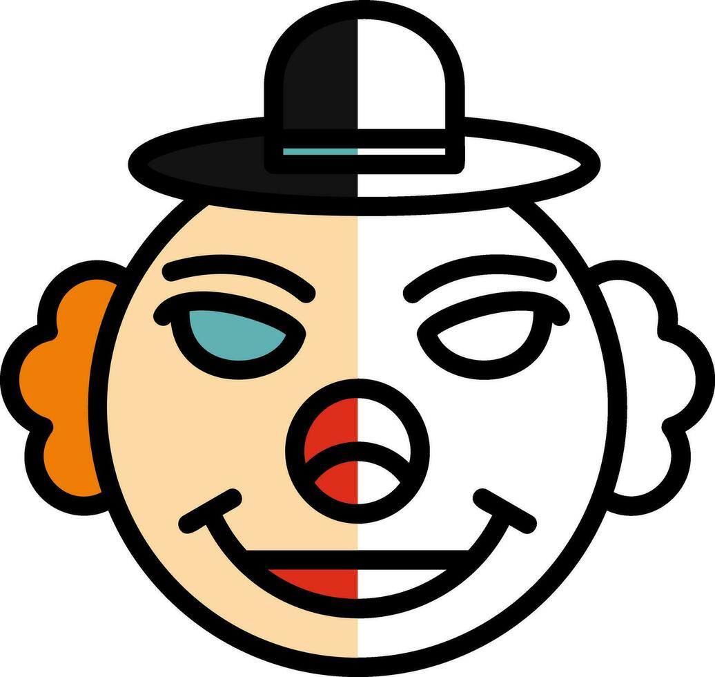 clown vector icoon ontwerp