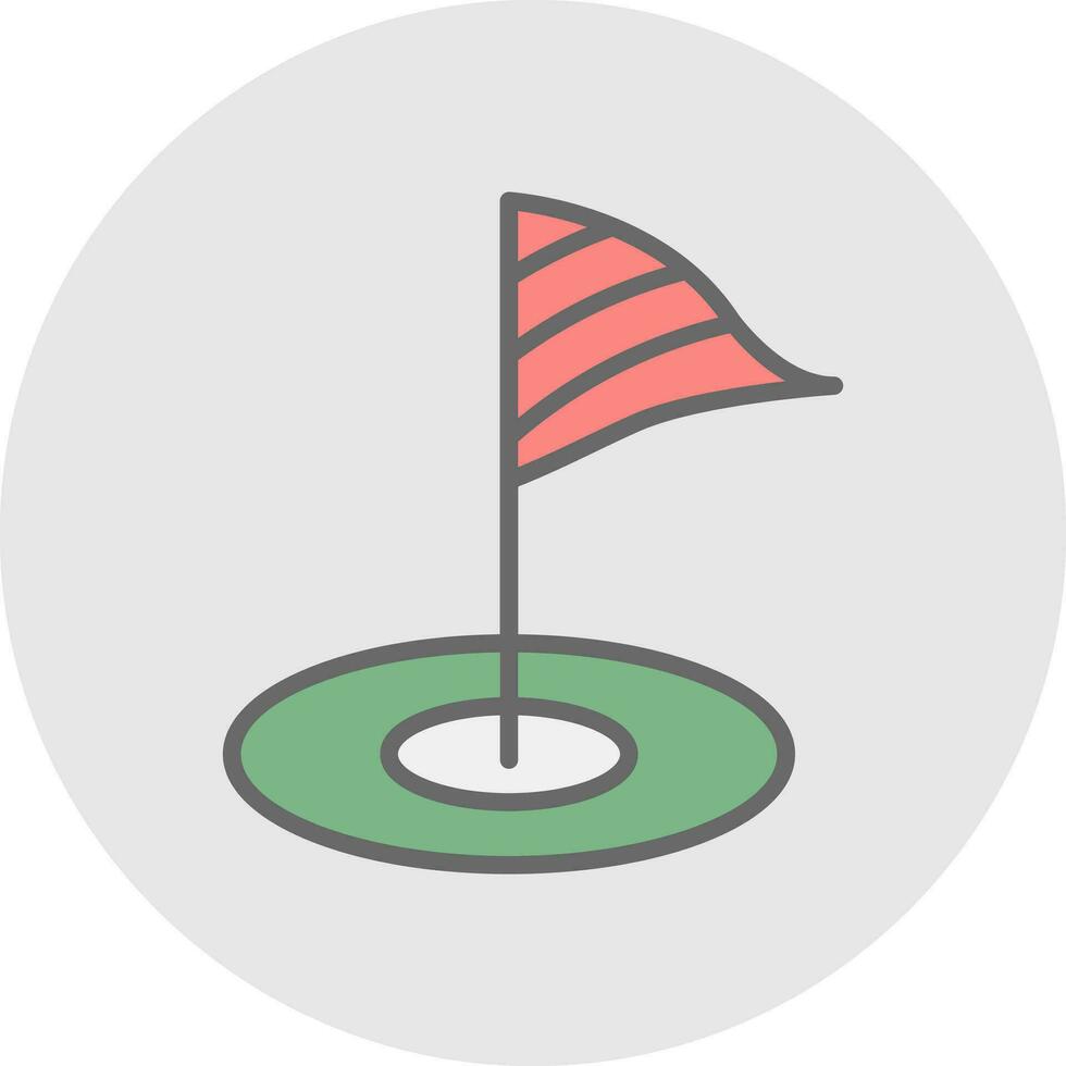 minigolf vector icoon ontwerp