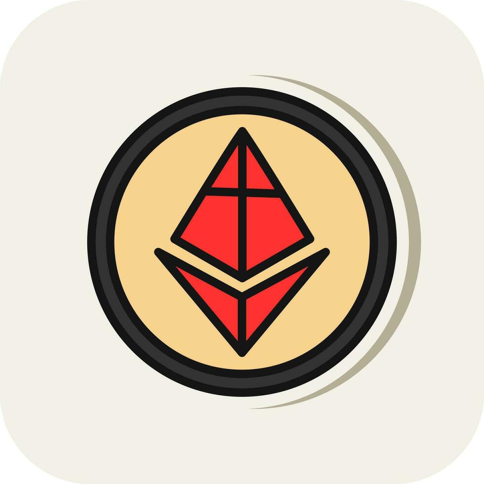 ethereum vector icoon ontwerp