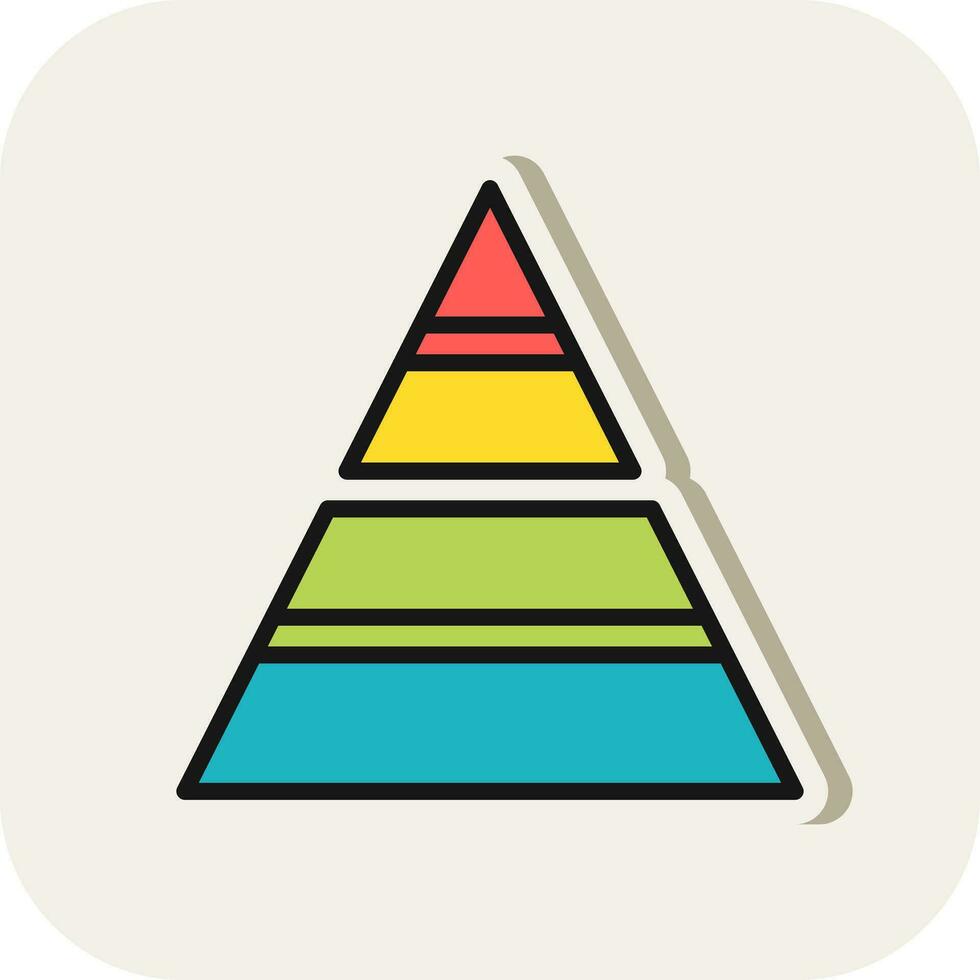 piramide vector icoon ontwerp