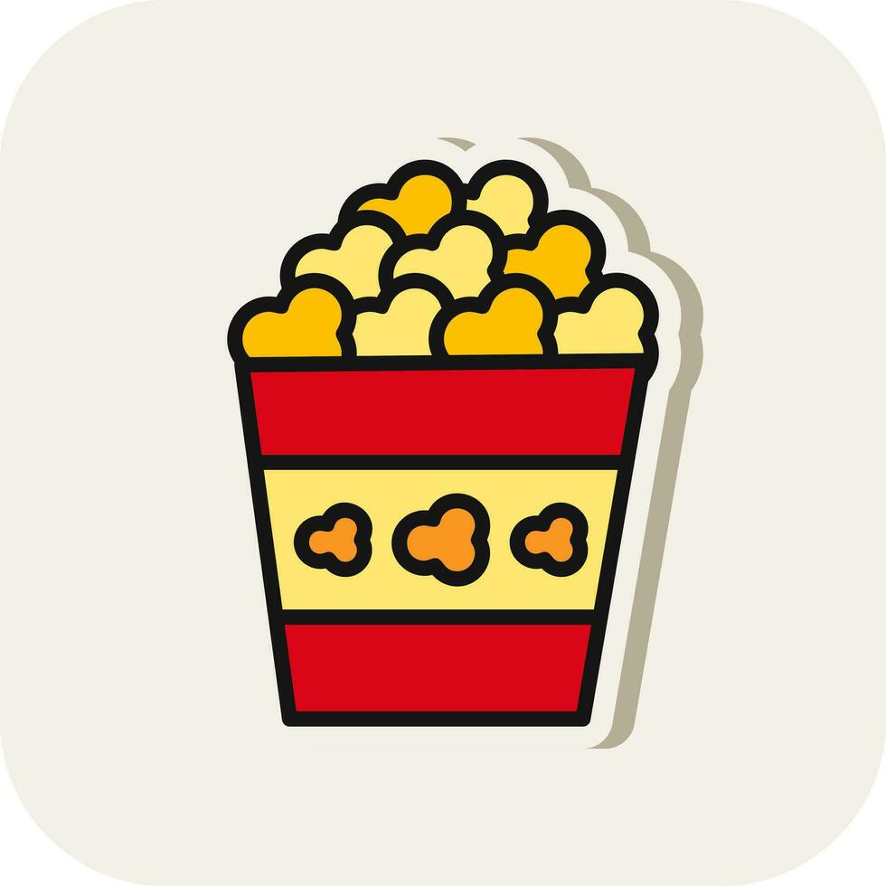 popcorn vector icoon ontwerp