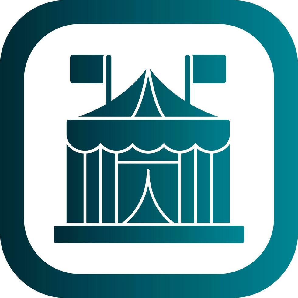 circus tent vector icoon ontwerp