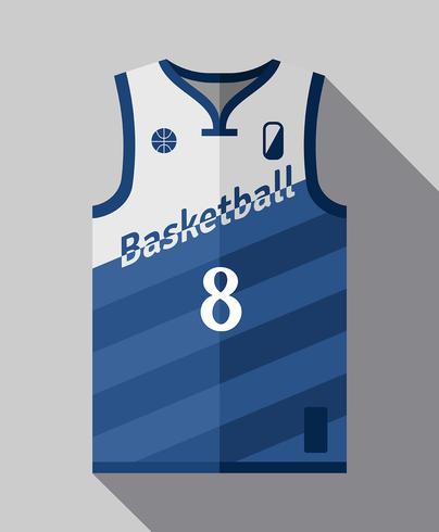 Basketbal Jersey Mockup vector